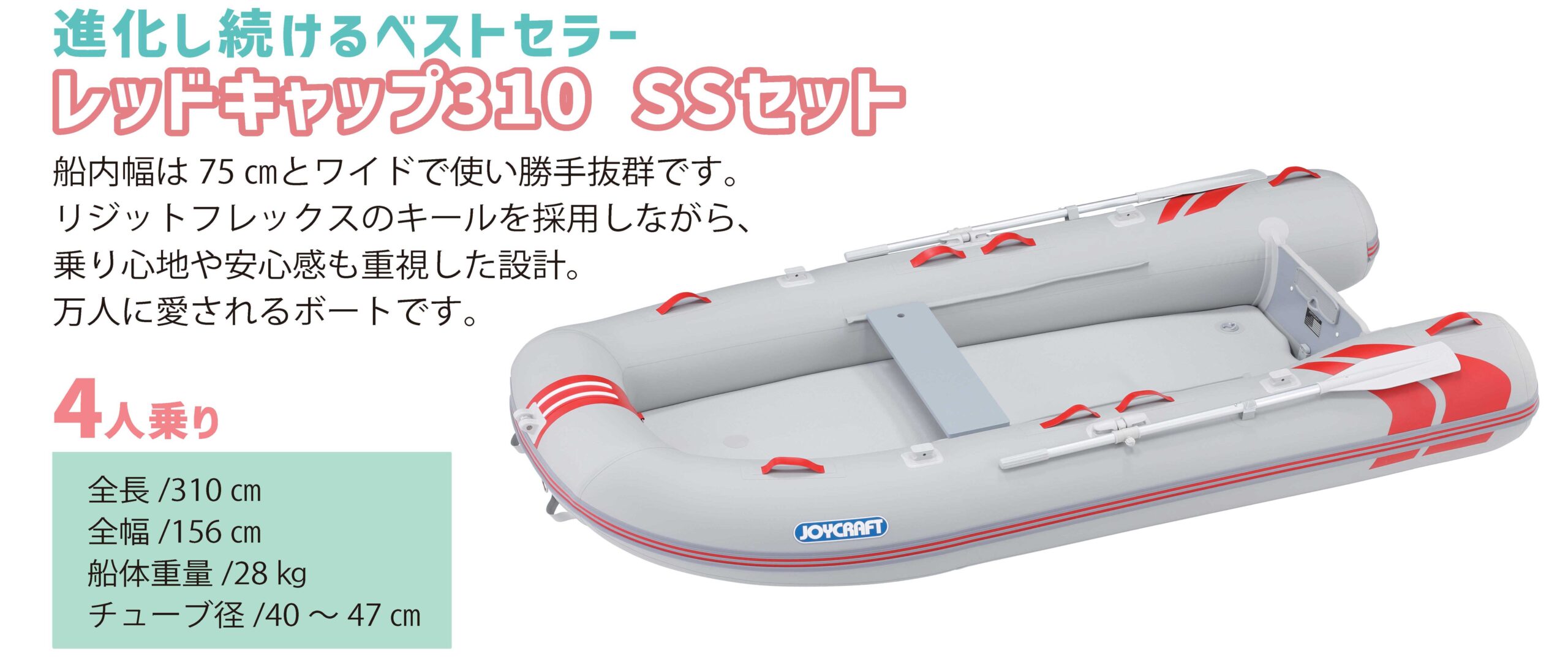 JOYCRAFT ボート準備応援セール REDCAP310 レッドキャップ310 SSセット