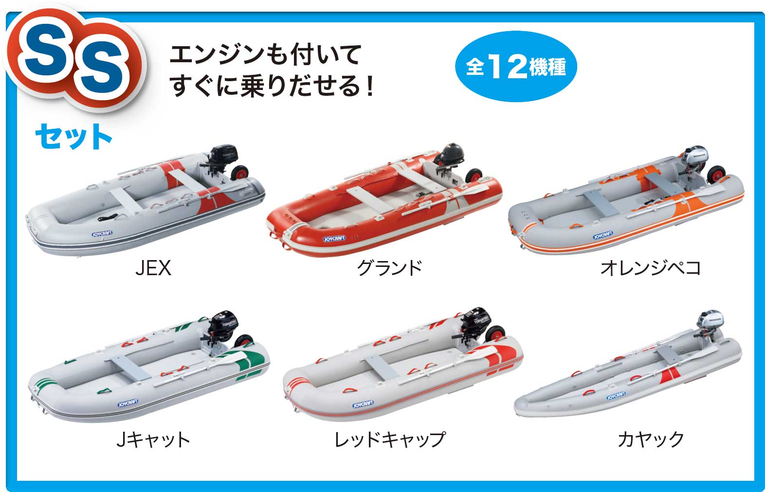 JOYCRAFT わくわくスーパーセレクション エンジンも付いてすぐに乗りだせる！ SSセット